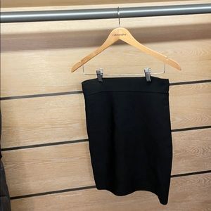 Black mini skirt